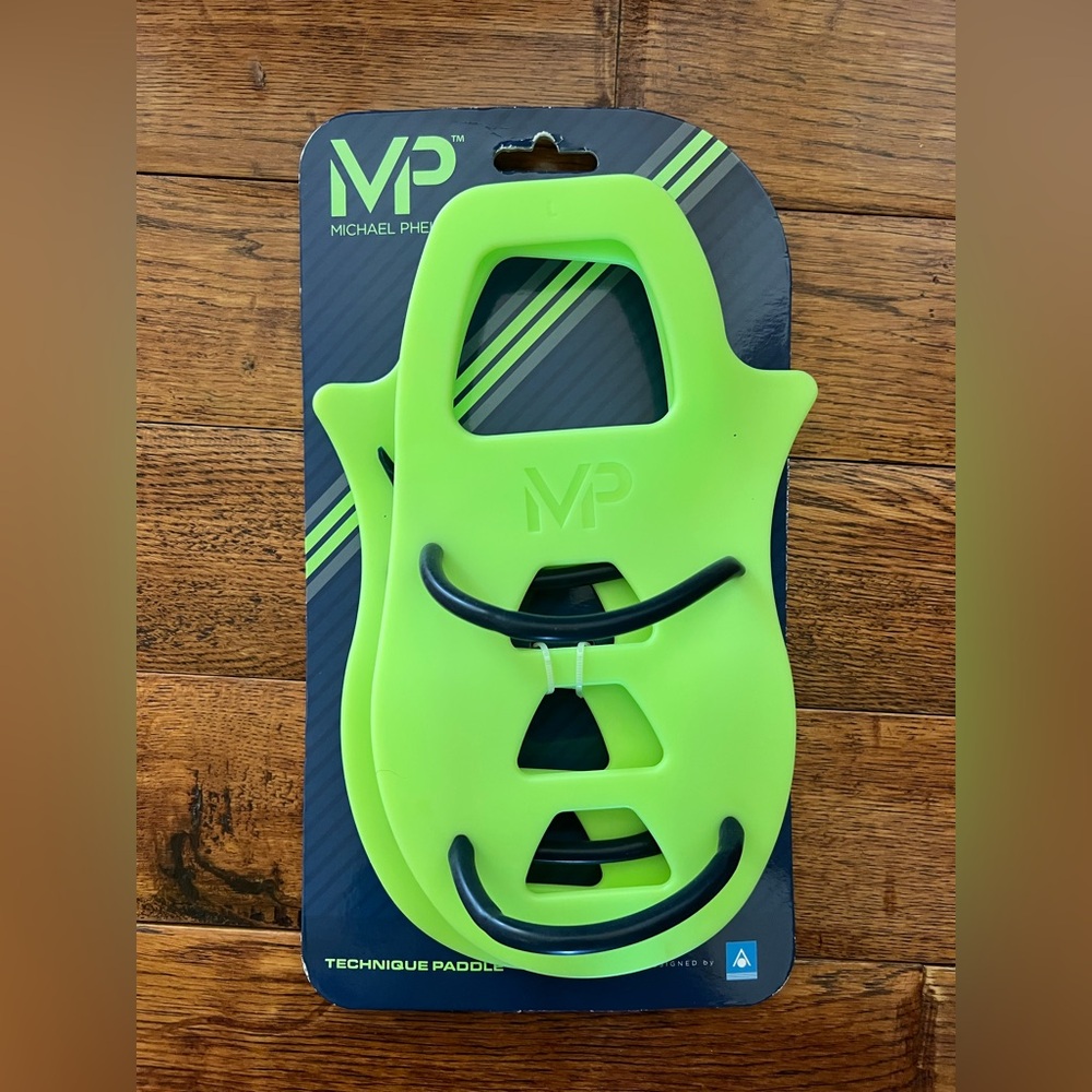 Michael Phelps Technique Paddle in Lime Green Unisex One Size